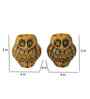 Aluminium Owl Tealight Holder Set of 2