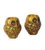 Aluminium Owl Tealight Holder Set of 2