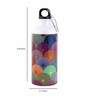 Aluminium Sipper Water Bottle With Beige & Blue Print 600Ml