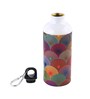 Aluminium Sipper Water Bottle With Beige & Blue Print 600Ml