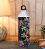 Aluminium Sipper Water Bottle With Black & Green Floral Print 750Ml