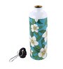Aluminium Sipper Water Bottle With Green & White Mogra Print 750Ml
