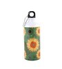 Aluminium Sipper Water Bottle With Green & Yellow Sunflower Print 600Ml