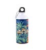 Aluminium Sipper Water Bottle With Navy Blue & House Print 600Ml