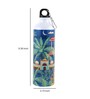 Aluminium Sipper Water Bottle With Navy Blue & House Print 750Ml