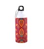 Aluminium Sipper Water Bottle With Red & Orange Mehendi Print 600Ml