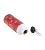 Aluminium Sipper Water Bottle With Red & Orange Mehendi Print 600Ml