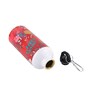 Aluminium Sipper Water Bottle With Red Floral Print 600Ml
