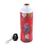 Aluminium Sipper Water Bottle With Red Floral Print 750Ml