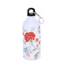 Aluminium Sipper Water Bottle With White & Red Floral Print 600Ml