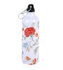 Aluminium Sipper Water Bottle With White & Red Floral Print 750Ml