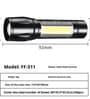 Aluminum Alloy Mini USB Rechargeable LED Flashlight