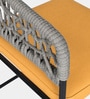 Alurista Metal Outdoor Bar Chair In Yellow Colour