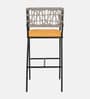 Alurista Metal Outdoor Bar Chair In Yellow Colour