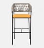 Alurista Metal Outdoor Bar Chair In Yellow Colour