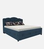 Alwin Fabric Queen Size Bed in Light Blue Colour