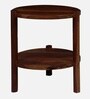 Alwin Solid Wood End Table In Walnut Finish