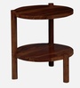 Alwin Solid Wood End Table In Walnut Finish