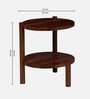 Alwin Solid Wood End Table In Walnut Finish