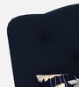 Alwin Velvet King Size Bed in Indigo Colour