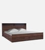 Alyssa Queen Size Bed in Columbia Walnut Finish with Box Storage