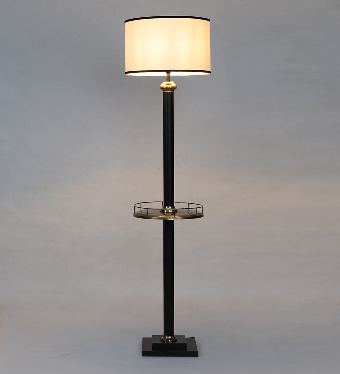 Buy Amalia Off White Shade Floor Lamp With Metal Base By Sapphire