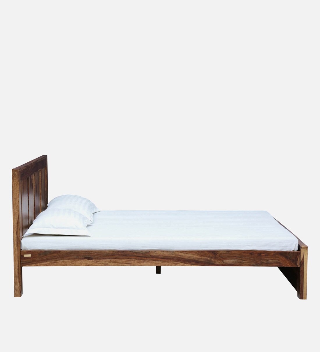 Buy Amarillo Sheesham Wood King Size Bed In Rustic Teak Finish Online