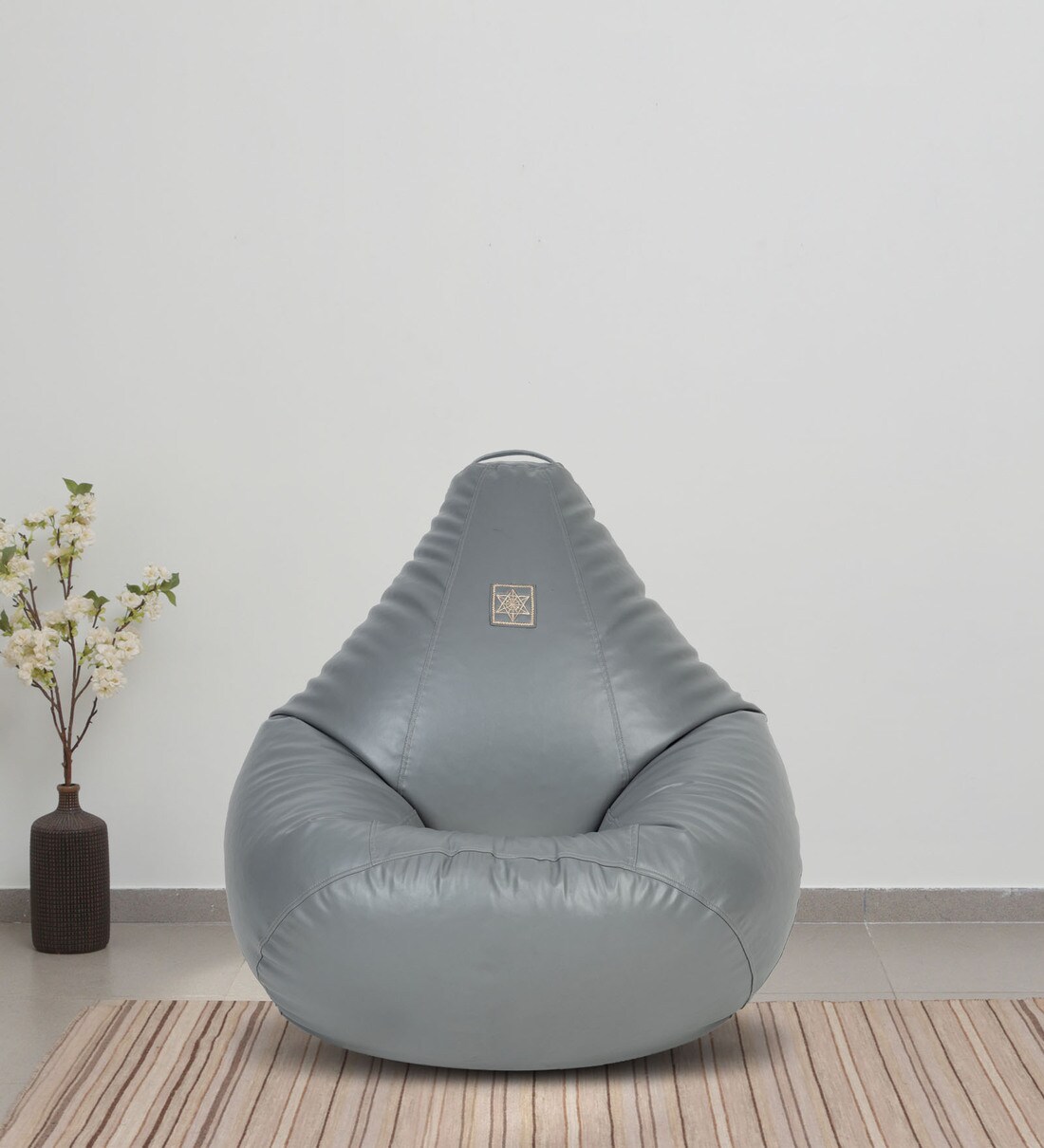Buy Amazing XL Bean Bag with Beans in Grey Colour by Online