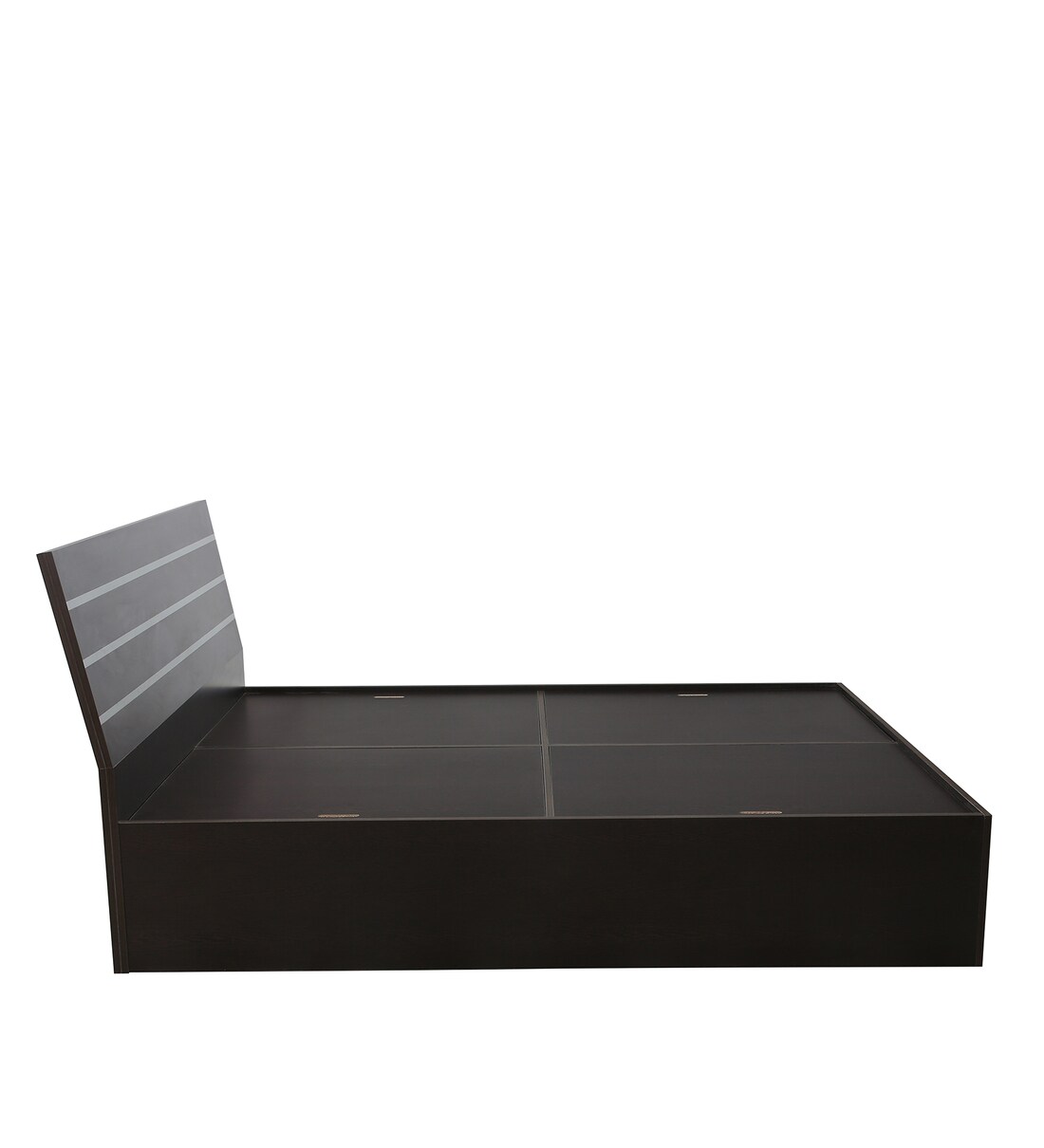 Buy Amber Queen Size Bed With Box Storage In Wenge Finish By Mintwud