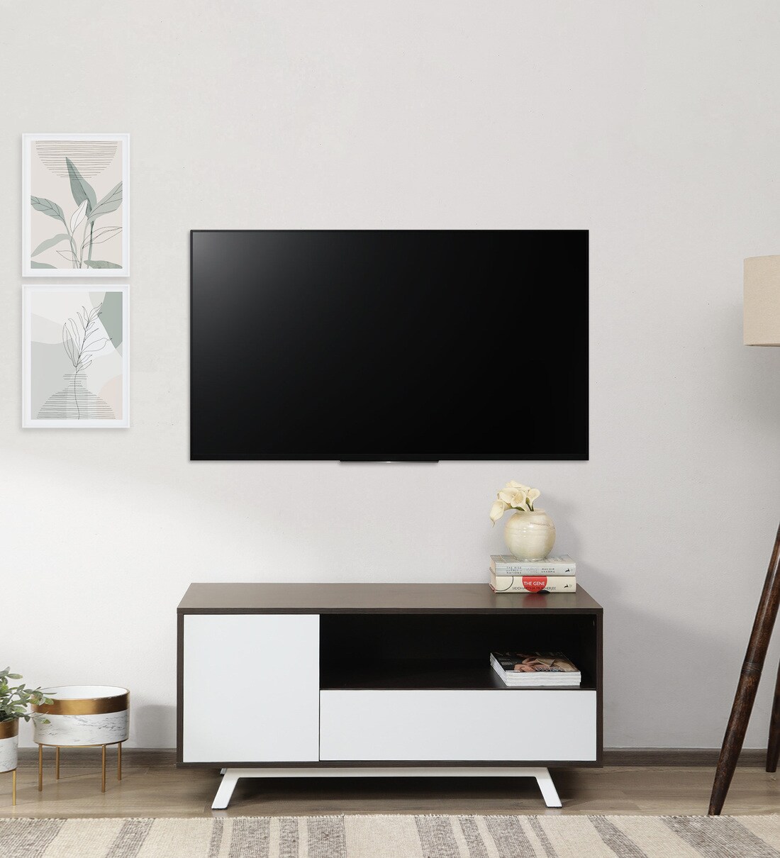 Buy Amber TV Console for TVs up to 43\ in White Finish at 56% OFF by ...