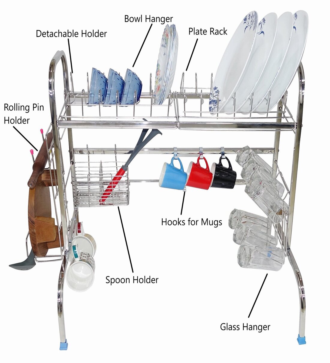 Amol stainless steel online kitchen rack