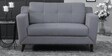 Amanda Fabric 2 Seater Sofa In Steel Grey Colour