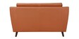 Amanda Leatherette 2 Seater Sofa In Tan Colour