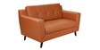 Amanda Leatherette 2 Seater Sofa In Tan Colour