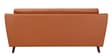 Amanda Leatherette 3 Seater Sofa In Tan Colour