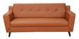 Amanda Leatherette 3 Seater Sofa In Tan Colour