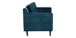 Amanda Velvet 3 Seater Sofa In Teal Blue Colour