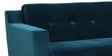 Amanda Velvet 3 Seater Sofa In Teal Blue Colour