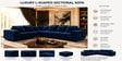 Amanda 6 seater Corner Sofa In Blue Color Amanda 6 seater Corner Sofa In Blue Color