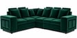 Amanda 6 seater Corner Sofa In Green Color