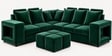 Amanda 6 seater Corner Sofa In Green Color Amanda 6 seater Corner Sofa In Green Color