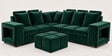 Amanda 6 seater Corner Sofa In Green Color