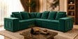 Amanda 6 seater Corner Sofa In Green Color