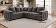 Amanda 6 seater Corner Sofa In Grey Color