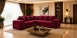 Amanda 6 seater Corner Sofa In Maroon Color Amanda 6 seater Corner Sofa In Maroon Color