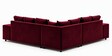 Amanda 6 seater Corner Sofa In Maroon Color