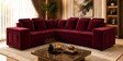 Amanda 6 seater Corner Sofa In Maroon Color