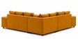 Amanda 6 seater Corner Sofa In Mustard Color