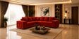 Amanda 6 seater Corner Sofa In Orange Color