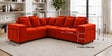 Amanda 6 seater Corner Sofa In Orange Color
